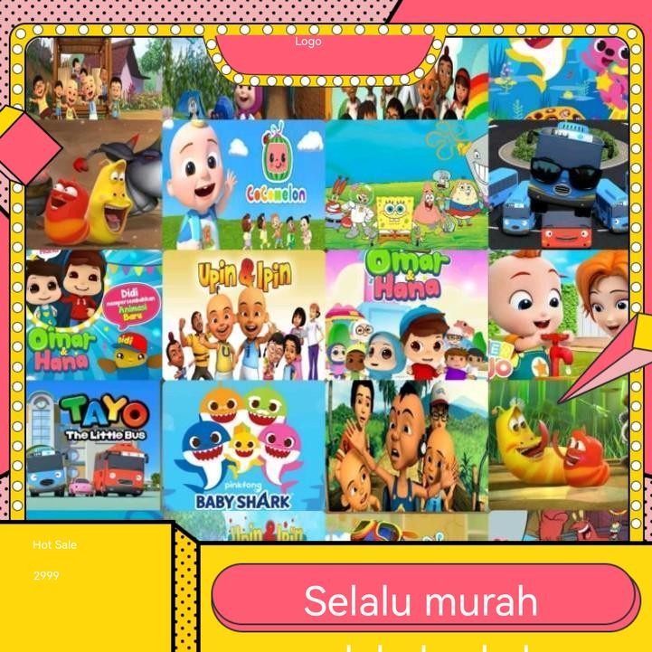 ( bisa request , gratis) usb FLASHDISK 32GB FULL VIDEO COCOMELON AND FRIEND dan edukasi Anak2 belaja