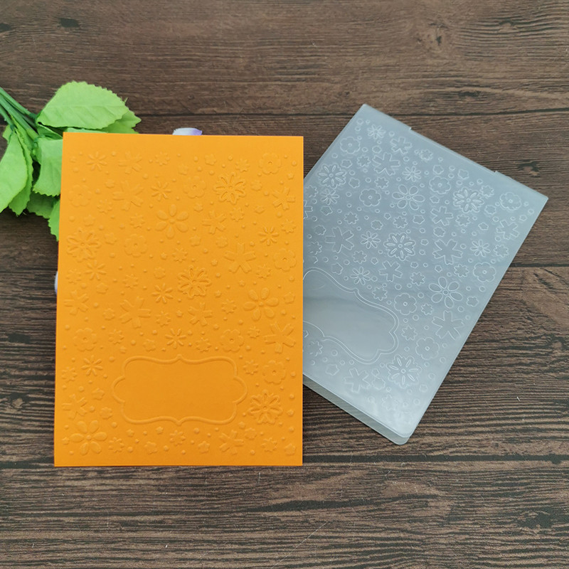 

message Flower print DIY Plastic Embossing Folders for DIY Scrapbooking Paper Craft/Card Making Decoration Supplies