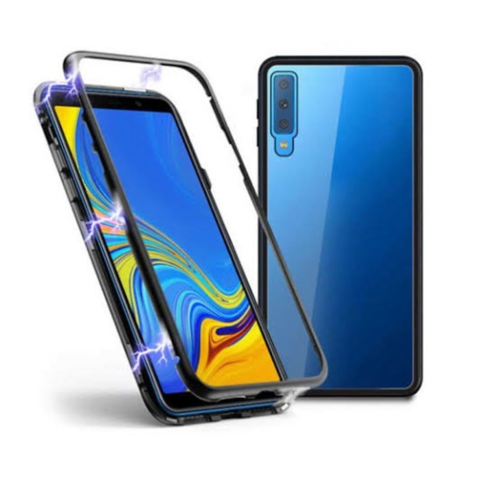 Case Magnet Anti Baret Cover Metal Samsung Galaxy A7 2018 A750