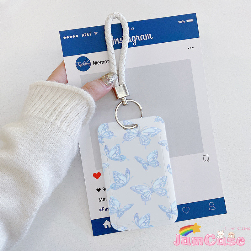 

Butterfly Biru ID Card Astronaut Kartun Tempat Pelindung Lebal Kerja Kartu Akses 【Pencetakan 3D，kartun，Tahan jatuh，Kartu identitas yang dapat diinstal，Kartu Bus，Kartu bank】