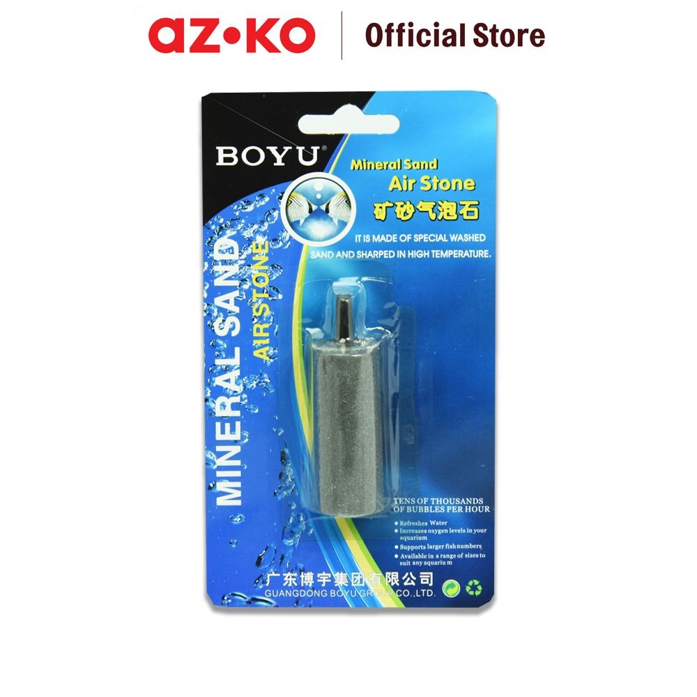 AZKO Boyu Batu Aerasi 2x5 cm Akuarium Aquarium Hiasan Akuarium Set Akuarium Fish Tank Aquarium Safar