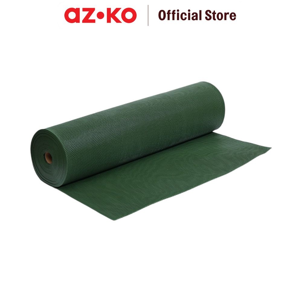 AZKO Krisfloor 1.2x1 mtr Alas Lantai Anti Slip Pvc Zigzag - Hijau Pvc Roll Mat Floor Karpet Gulung L