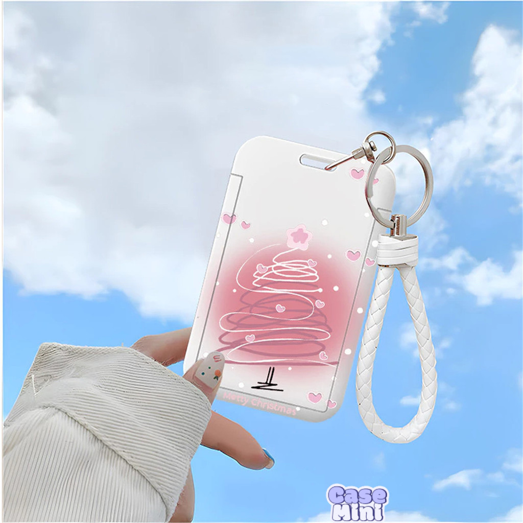 

Case Mini ID Card Holder Motif Tema Natal Anak Pohon Orang Tua Korea | Tempat Pelindung Kartu Nama Photocard Sekolah Kantor Photocard Photo Card