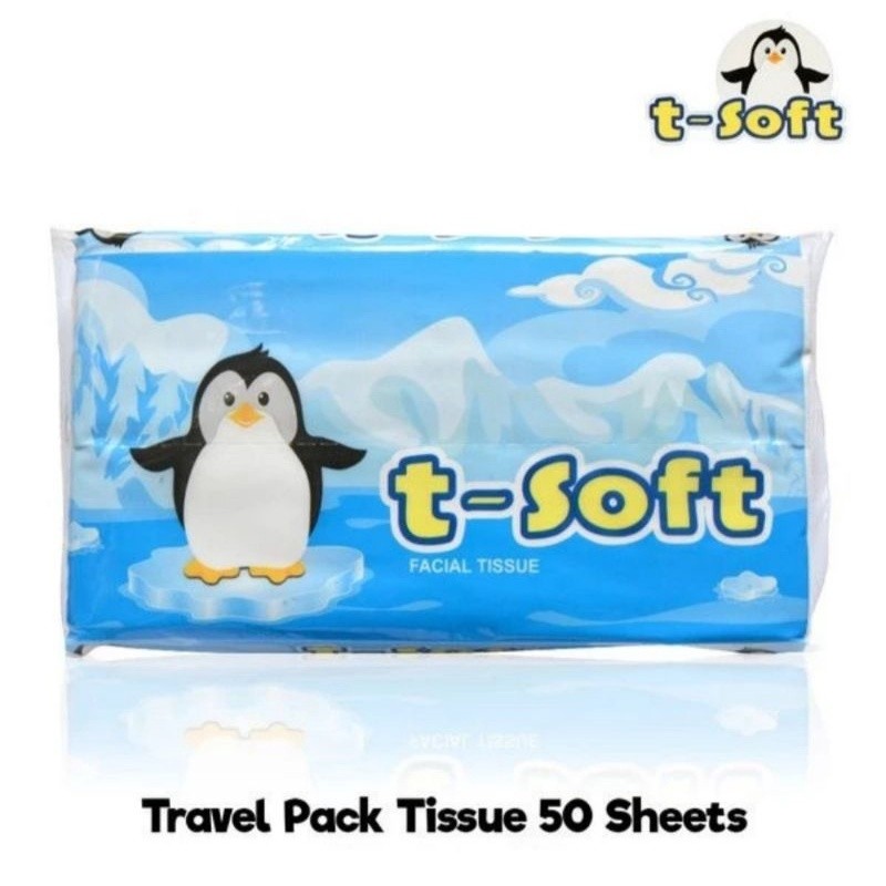 Tissue T-Soft Premium / Tissue TRAVEL PACK 50 Sheets