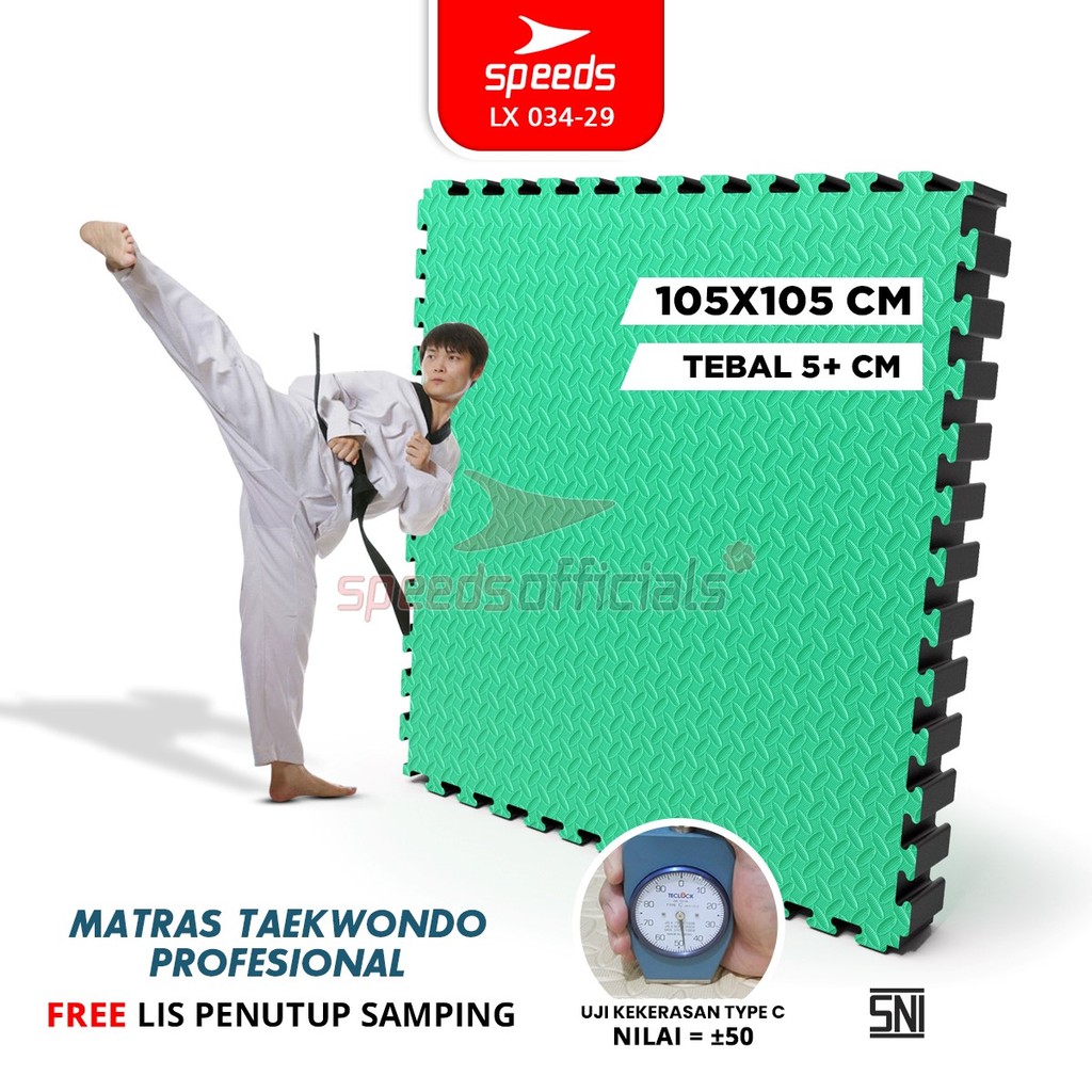 SPEEDS Matras Tebal 5cm Matras Evamat Bela Diri Eva Takewondo Puzzle Silat Karate Mat 034-29