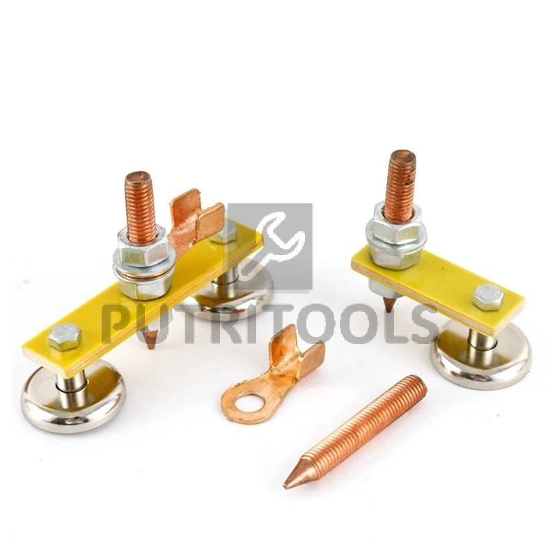 KLEM TANG LAS MAGNET untuk Kabel Massa Mesin TRAVO Las Listrik Magnet Welding Ground (Kepala Las Mag