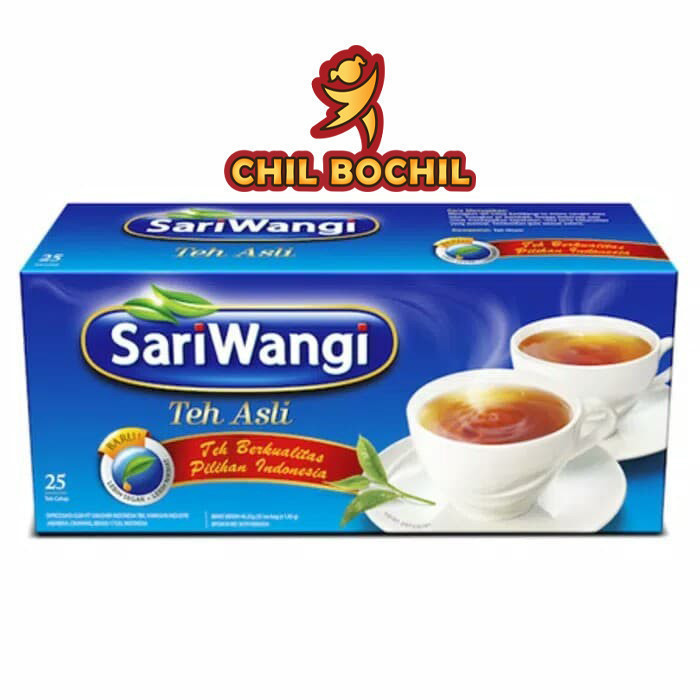 

TEH SARIWANGI TEH CELUP ISI 25 KANTONG TEH X 1.85 GRAM - CHIL BOCHIL