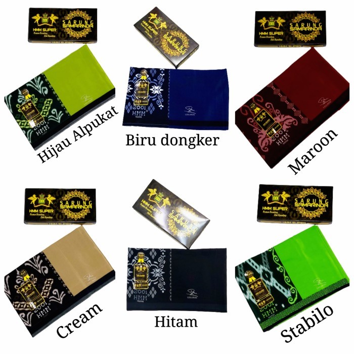 ✨LARIS✨-SARUNG SAMARINDA HMM POLOS - Hijau Botol