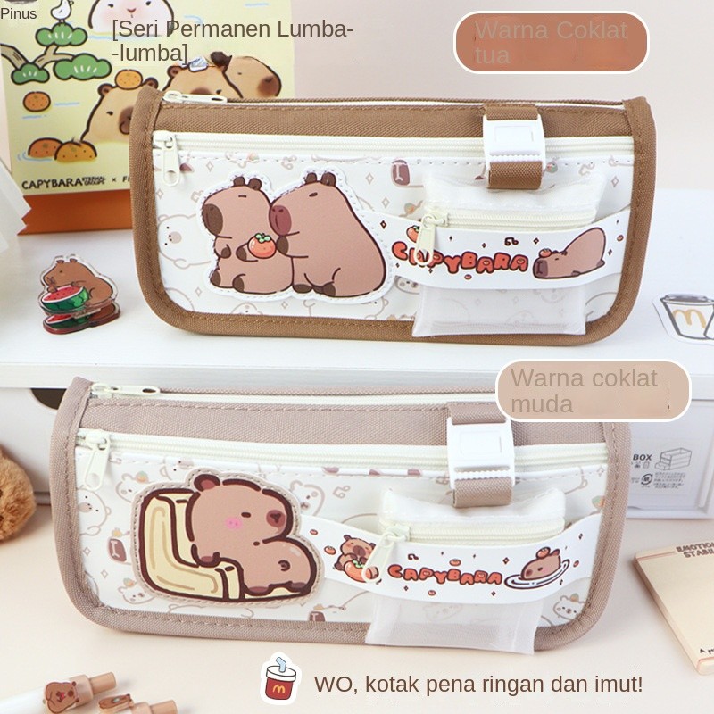 

Kantong pena kappella capibra, kotak tulis cartoucan, dan alat tulis serbaguna