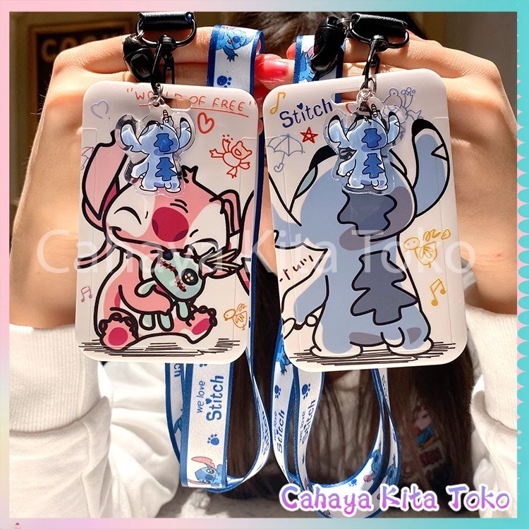 

ID CARD HOLDER/SARUNG KARTU/pesanan Hadiah Khusus/SUPPORT HARGA GROSIR/ STITCH YANG LUCU
