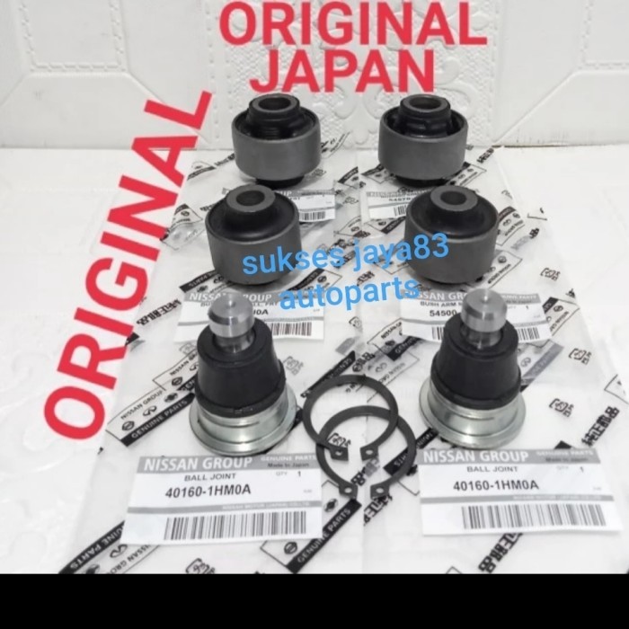 Bushing arm depan besar+kecil+ball joint nissan march datsun go ori