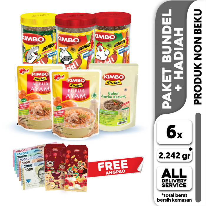 

Paket KIMBO Happy Imlek 3 + Free Angpao