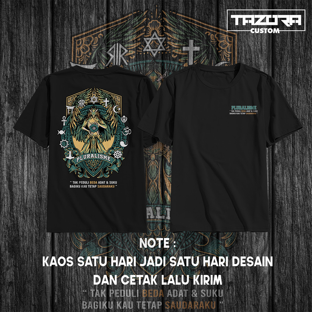 KAOS PLURALISME BAJU PLURALISME AGAMA / Kaos Pluralisme / Kaos Pluralisme Murah / Pluralisme / Kaos 