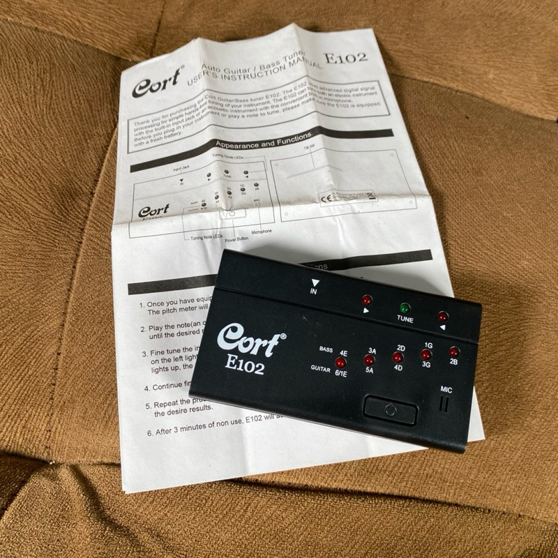 tuner gitar dan bass original cort e102original