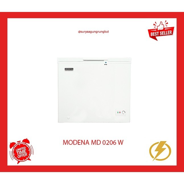 FREEZER BOX MODENA 205 LITER 115 WATT MD - 0206 W