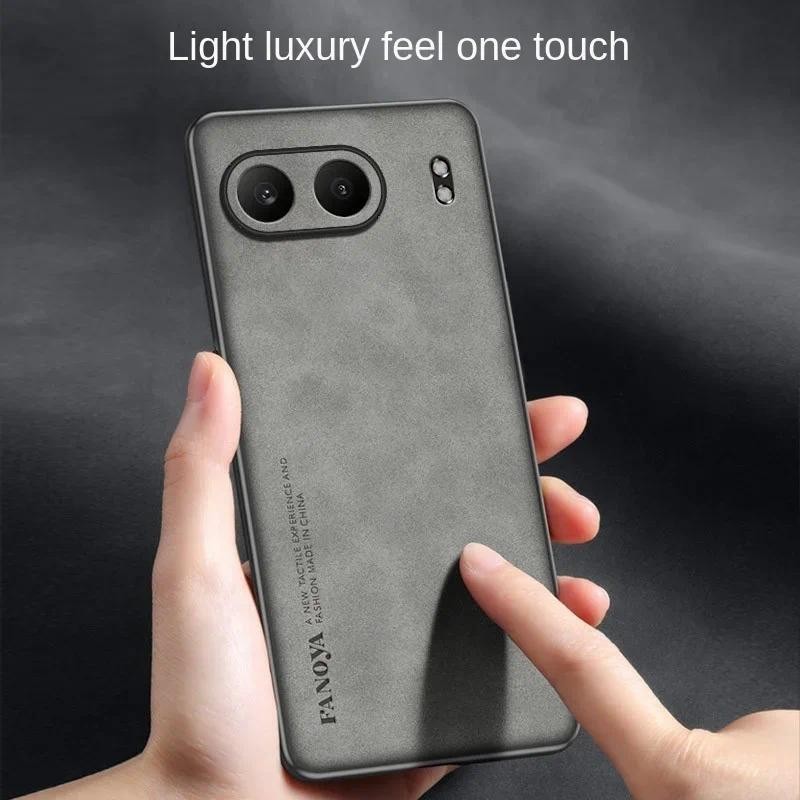 For Original Oneplus Nord 4 1+nord4One Plus Nord 4 Nord CE5 5 case Plain leather comfortable suede P