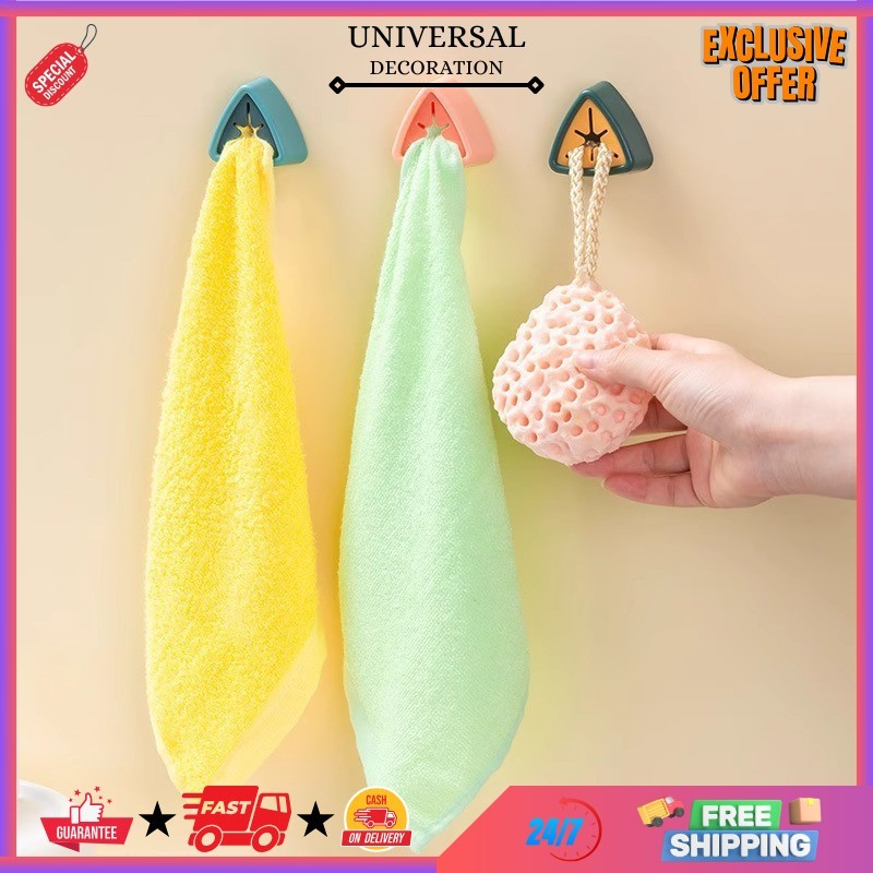 UD - GANTUNGAN HOOK TEMPEL SIMPEL / HANGER TEMPEL DINDING SERBAGUNA / STICKER HOOK DINDING DAPUR