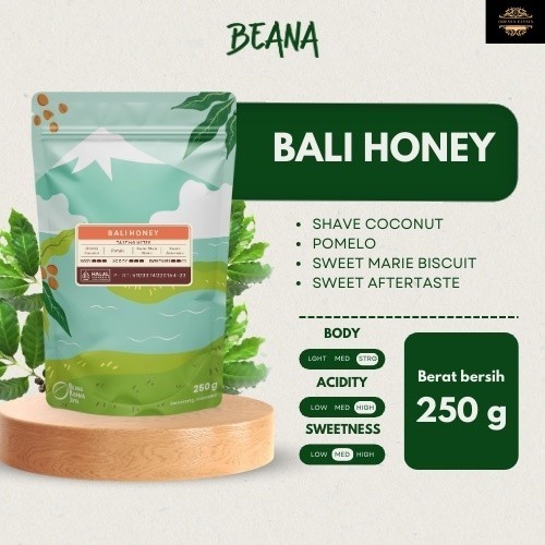 

Bali Honey Arabica Coffee Roasted Beans | Biji Kopi Bubuk 250gr - Beana Roastery Semarang