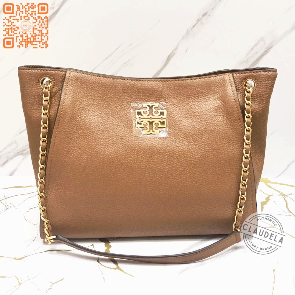 Tory Burch Britten Tote Bag in Bark
