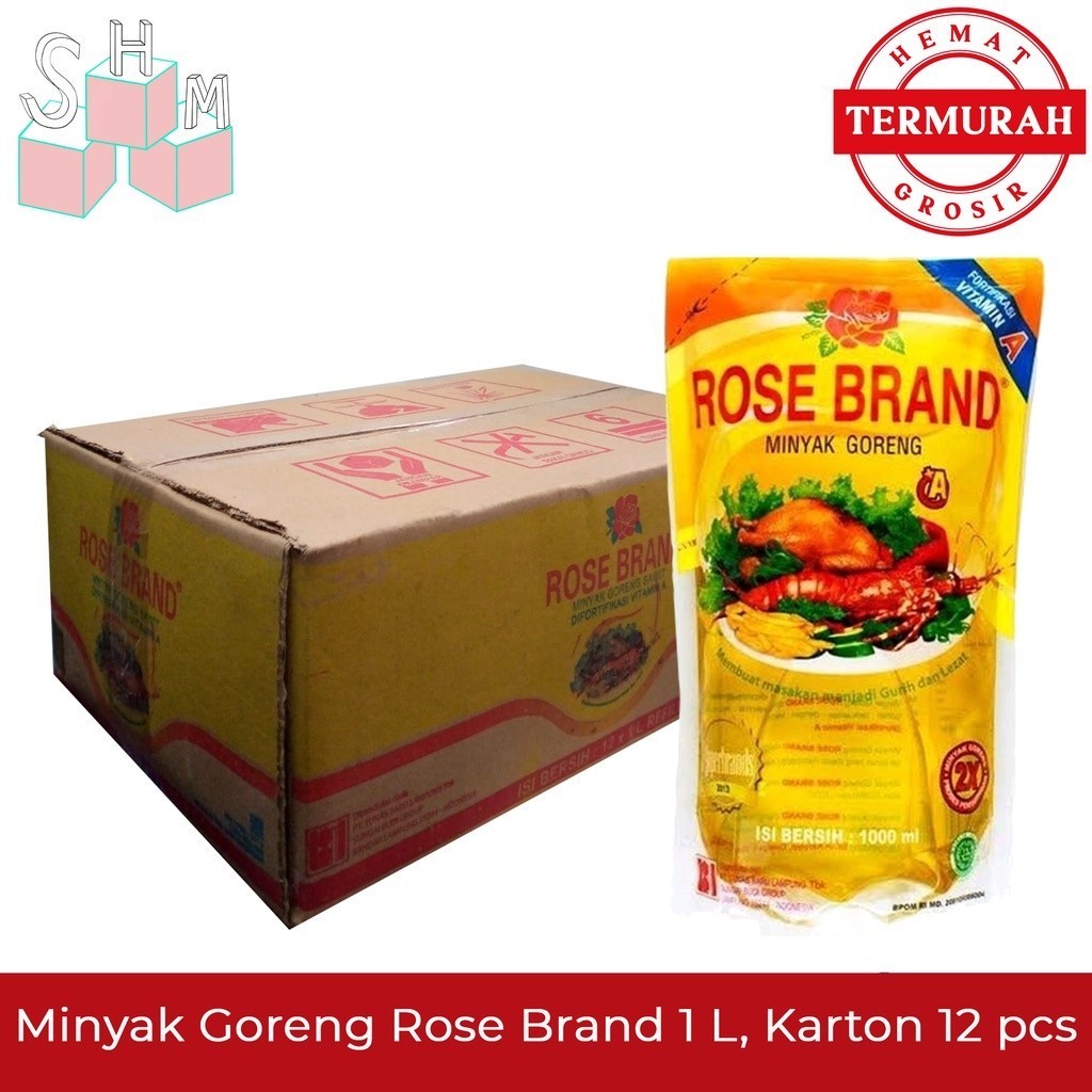 

Rose Brand Minyak Goreng 1L 1 Karton Grosir