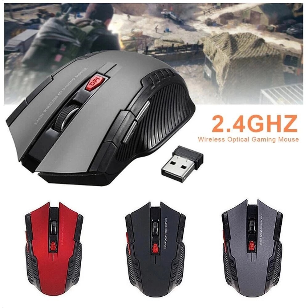 Mouse Mos Gaming Wireless 6D Tanpa Kabel Desain Gagah Produk Berkualitas -SMD