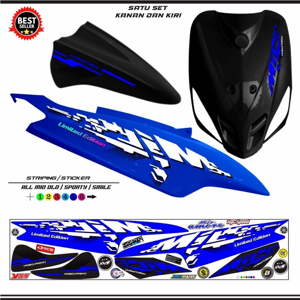STIKER KEREN STRIPING MOTOR MIO OLD SPORTY / STIKER MIO OLD /MIO SMILE SPORTY STRIPING