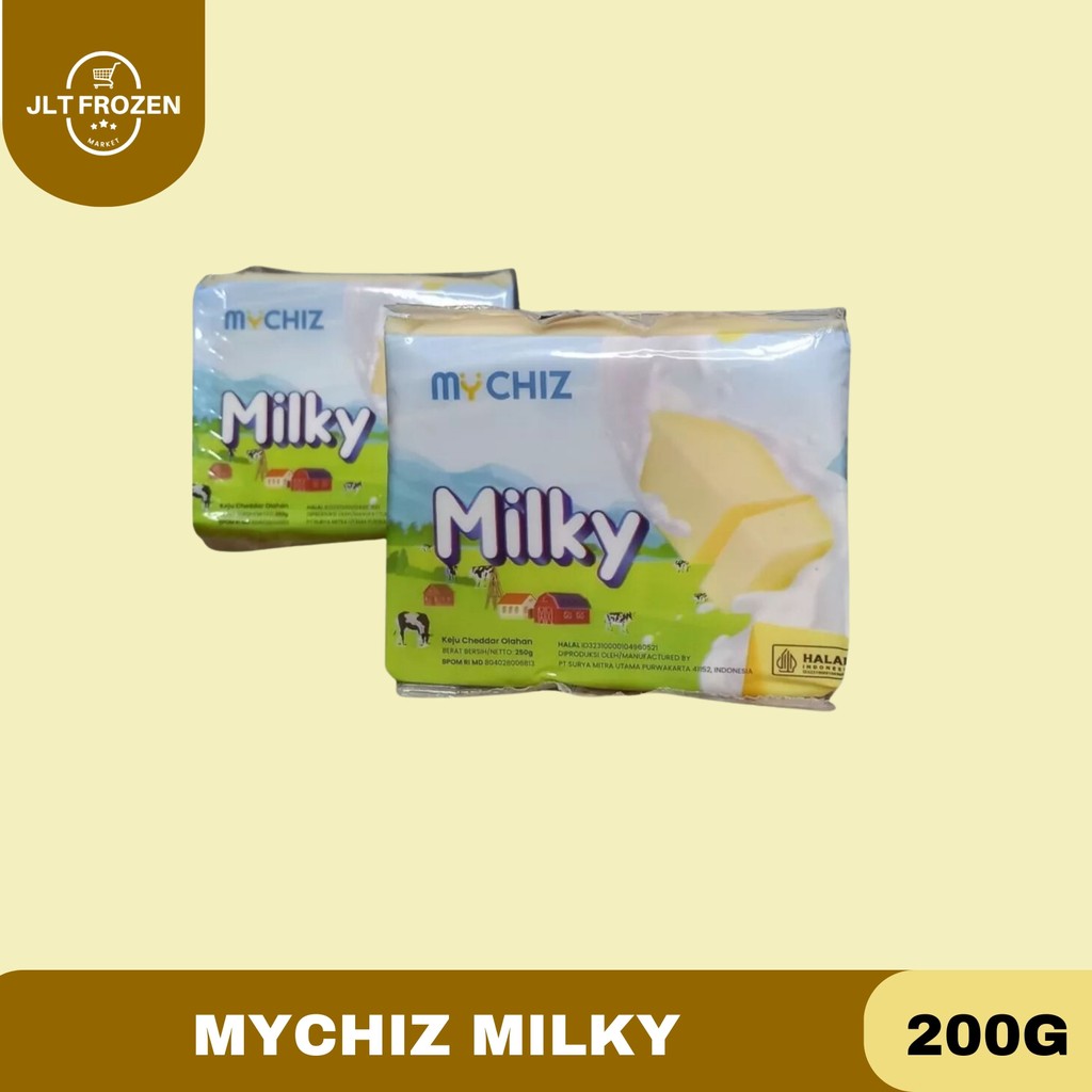 

Mychiz Milky / Keju Cheddar Olahan / Keju Milky Kemasan 250g [ 1 BLOK ]