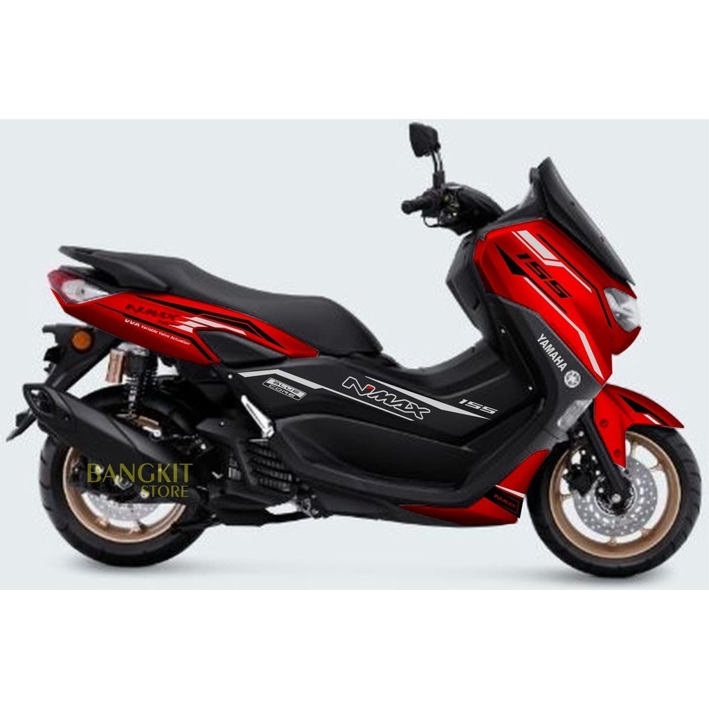 CUTTING STICKER cuting stiker all new NMAX 2021 2022 kode 09 motor merah