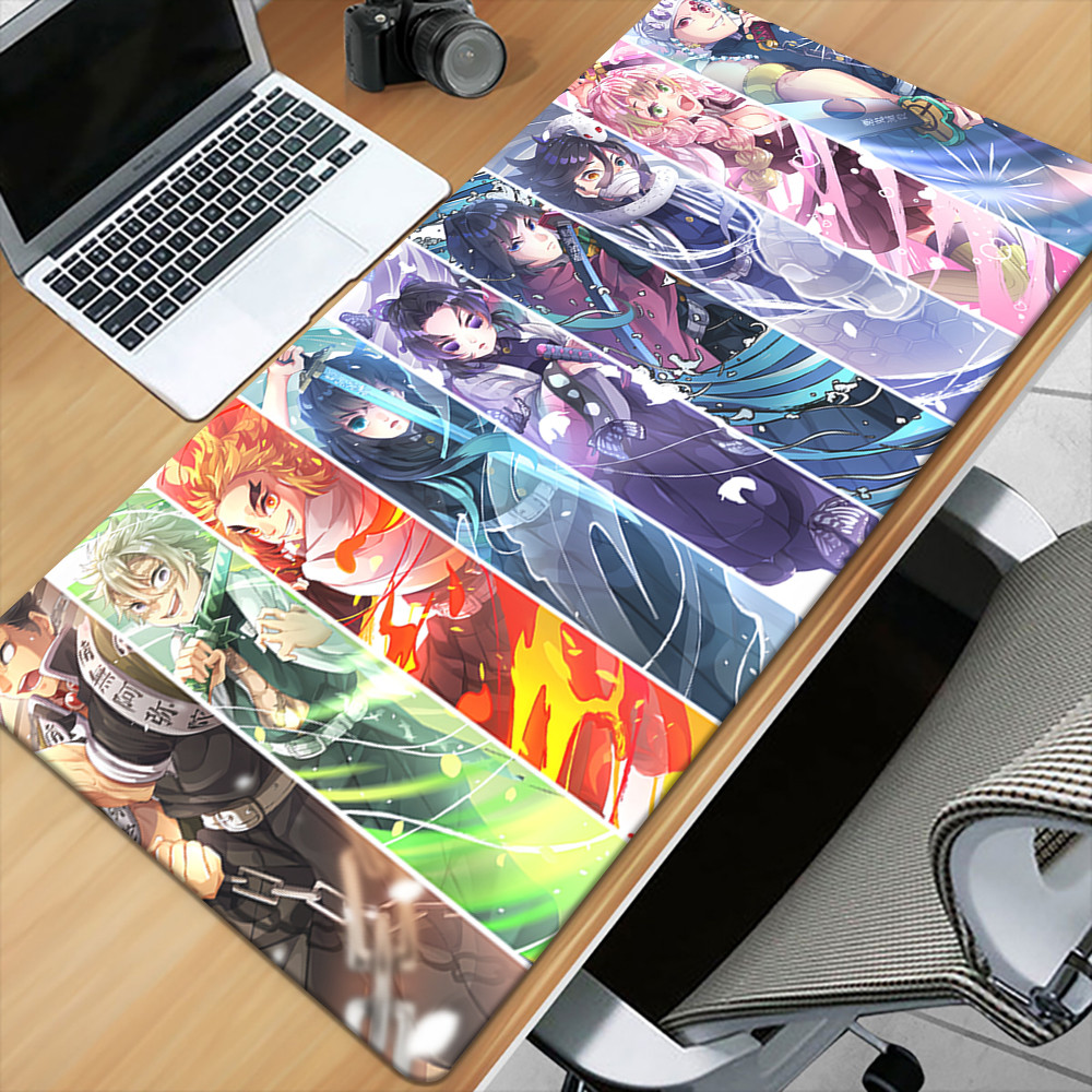 D- Demon Slayer Japanese Anime Cool Large XXL Mousepad Mouse Pad Keyboard,Gaming Accessorie,Mouse Ma