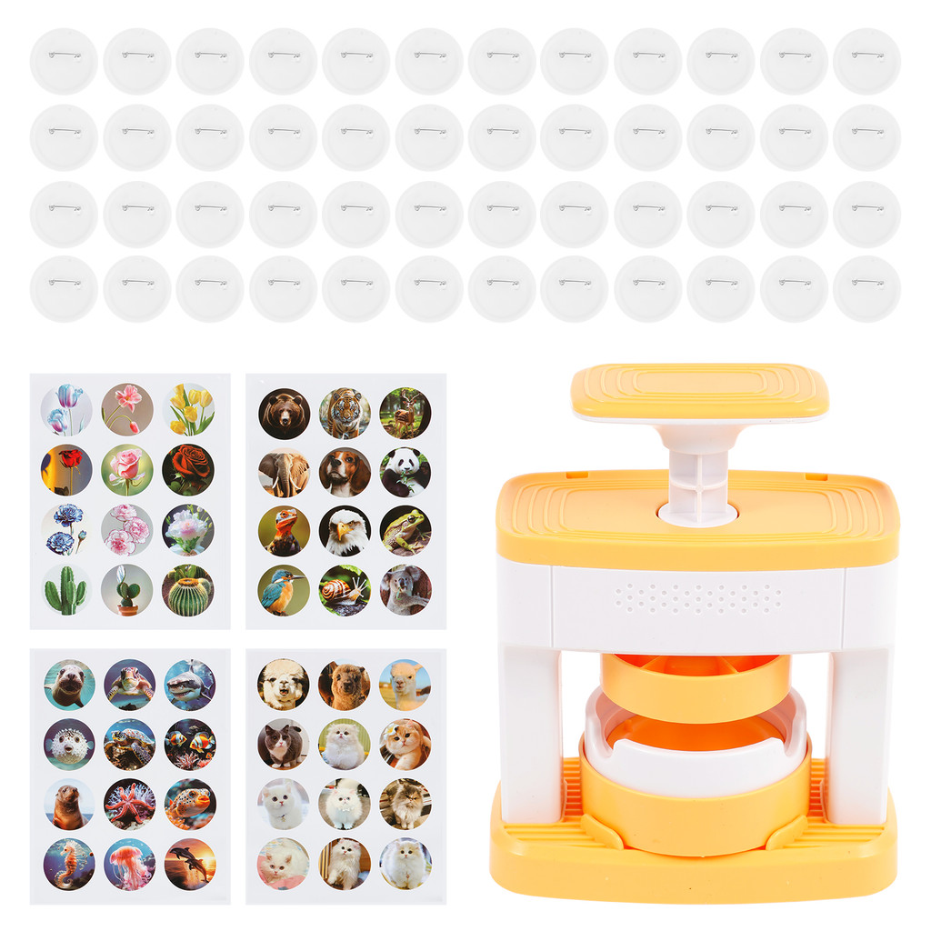 

Badge Maker Machine Button Pin Maker Machine Safe and Durable Badge Maker Press Machine for Party Souvenirs Commemoration