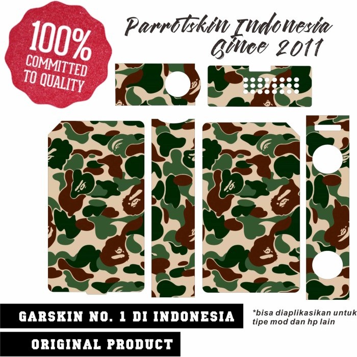 

Original Garskin Premium Tesla Invander 3 Camo Army Bape - free custom
