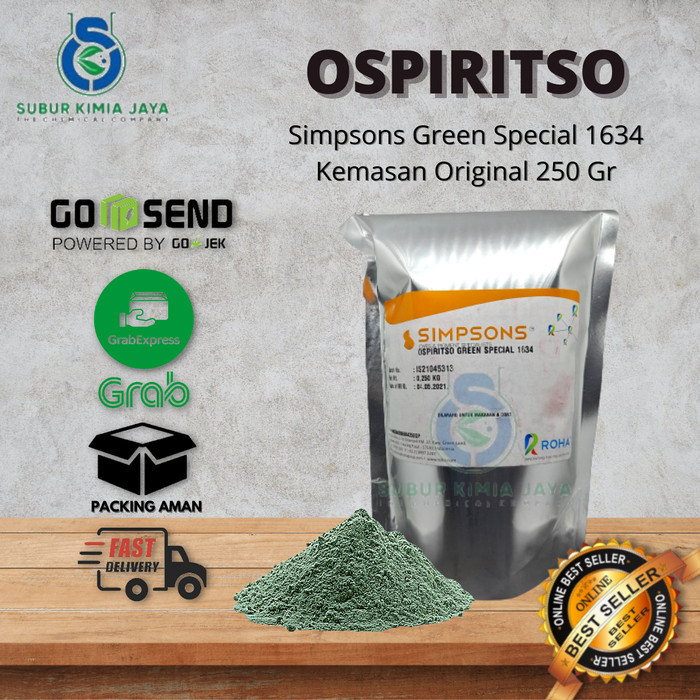 

Ospiritso Green Special 1634 / Pewarna hijau basis minyak / solvent