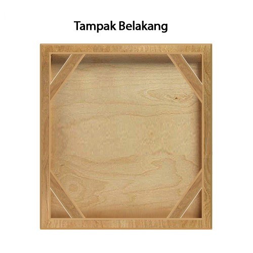 Triplek Bingkai Kayu 40x60 cm Alas Poster Lukisan 60x40 cm