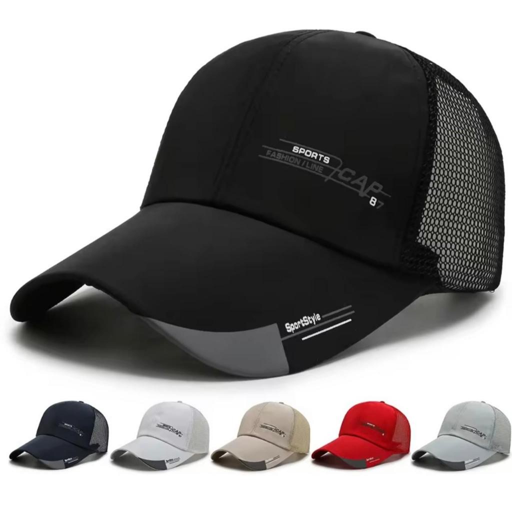 Topi baseball pria trucker caps Jaring Sport Cup Musim Panas Topi Golf Luar Ruangan topi mancing Tre