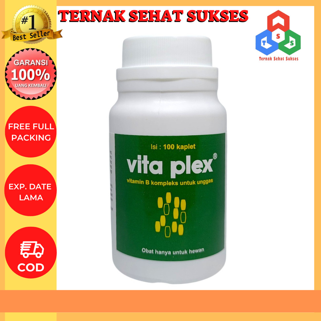 VITA PLEX 100 KAPLET - Vitamin B Kompleks Unggas Ayam Burung