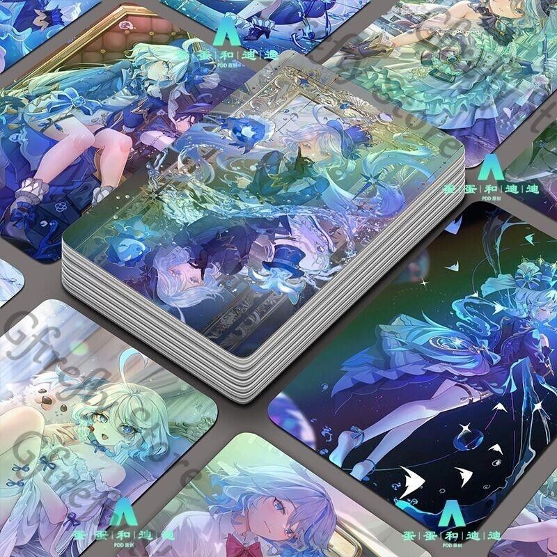 

Genshin Impact 56 Pieces Lesser Calorie Postcard Furina Gift Fiche Anime Ambitus Exquisite Collector's Edition Photograph