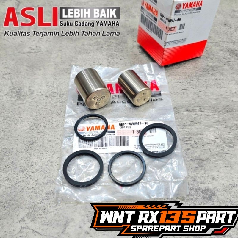 PISTON ASSY KALIPER CAKRAM REM DEPAN RX KING NEW SCORPIO ORIGINAL YAMAHA JAPAN | 5BP-W0057-00