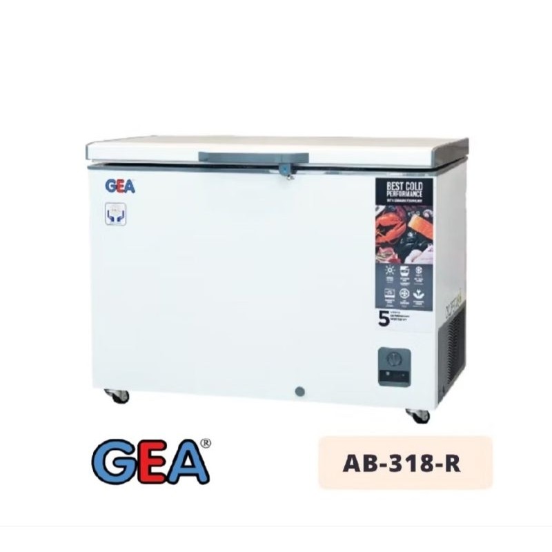 GEA Chest Freezer Box AB-318-R 300 Liter GARANSI RESMI FREEZER BOX