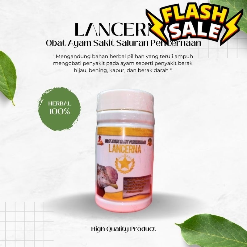 Hot Obat Ayam Kolera LANCERNA Obat Penyakit Ayam Berak Hijau Berak Kapur Berak Bening Berak Darah Be