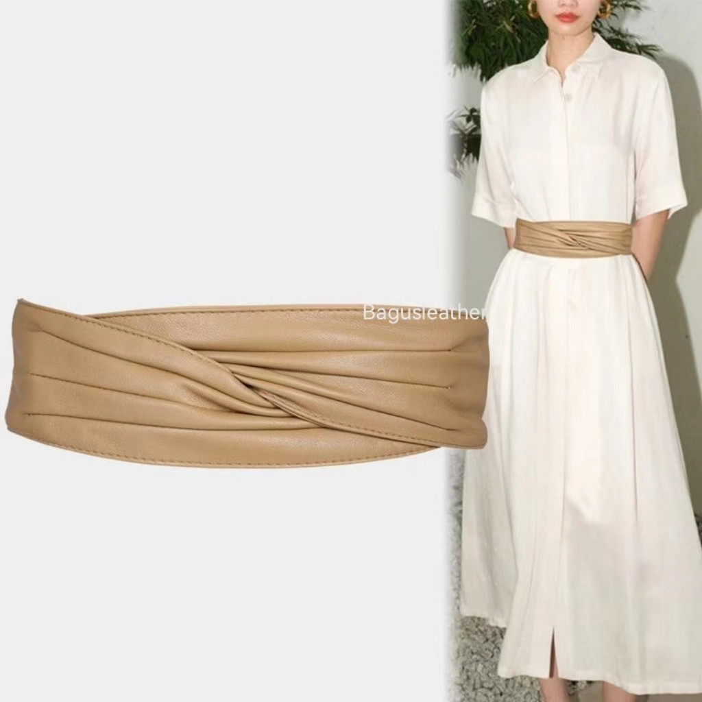 BGS-291 Belt Wanita Obi Besar Lebar, Ikat Pinggang Wanita Kulit, Belt Wanita Corset Obi Kulit Gasper