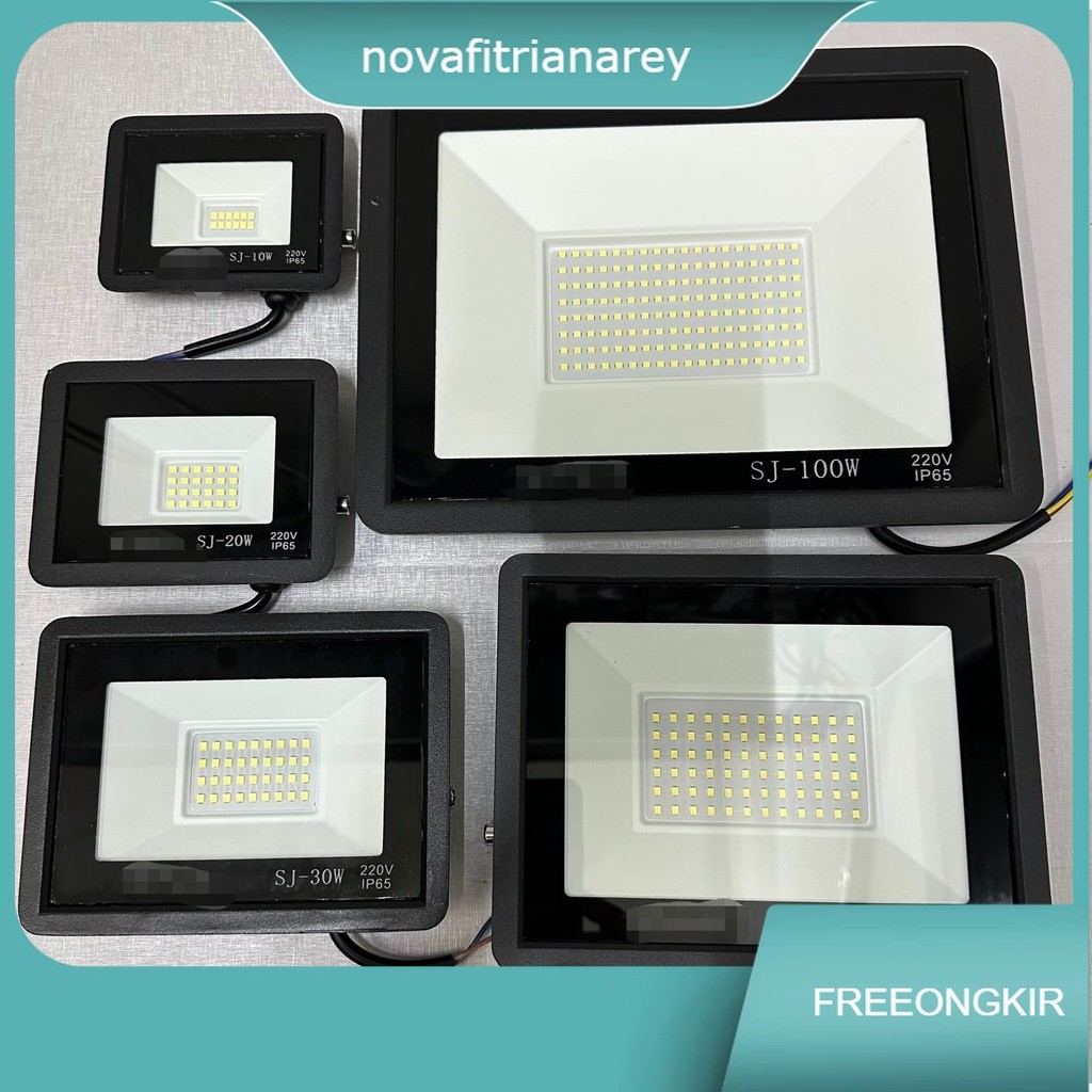 Lampu Led Sorot Tembak Flood Light Lampu Outdor 10Watt - 100Watt WH/WW