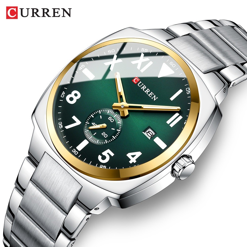 Jam Tangan Pria Import Design Elegan Jam Tagan CURREN Jam Tangan Tahan Air Jam Cowok Casual Mewah Da