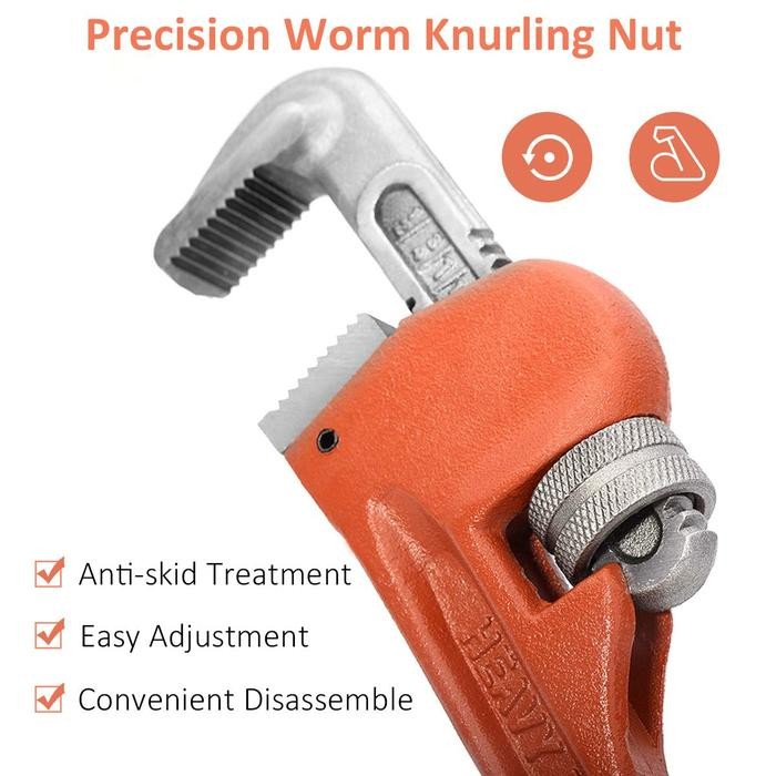 

Kunci Pipa 24Inch Adjustable Heavy Duty Pipe Wrench Ledeng - 24in Sale