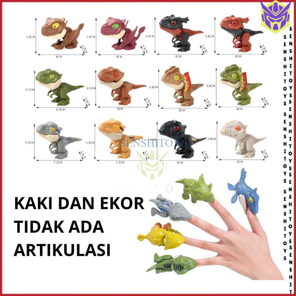 Figure Dinosaurus Snap Squad Mainan T Rex Indominus Dino Dinosaur