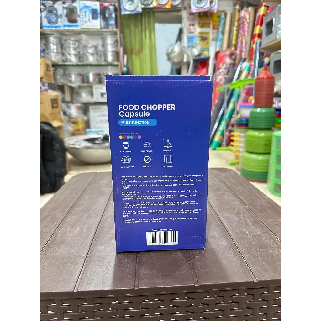 BMW Blender Capsule Choper Cutter Quatre 4 Mata Pisau Blender Jus. Buah, Bumbu, Daging