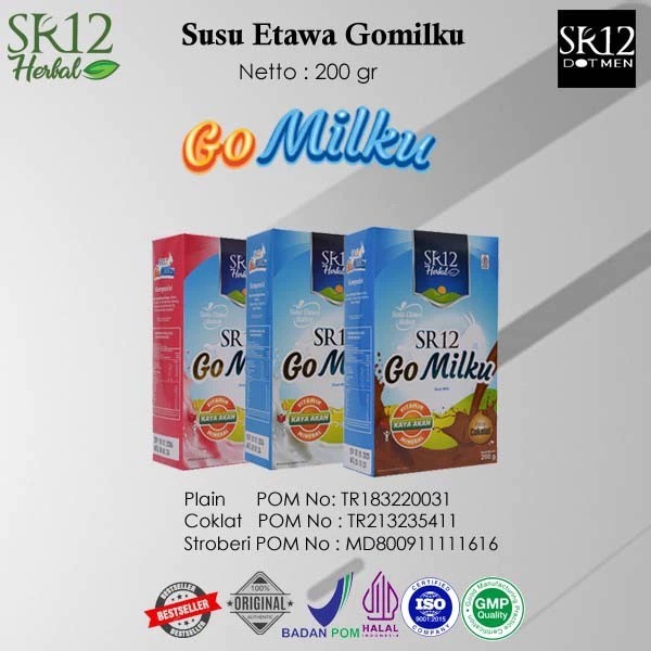 

SR12 Susu Etawa Gomilku 200gr | Susu Bubuk Halal | Bantu Jaga Imunitas & Pencernaan