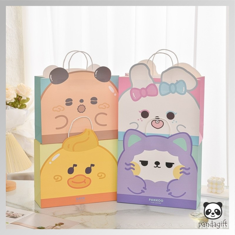 

Paperbag Kertas Karakter Duck Rabbit Lucu / Paperbag Premium Hadiah Totebag Kertas - GG0637