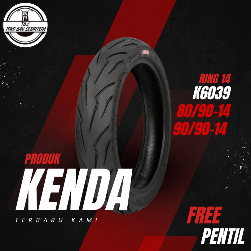 Ban Motor Ring 14 Kenda K6039 80/90 90/90 Racing Compound / Soft Compound Tubeless