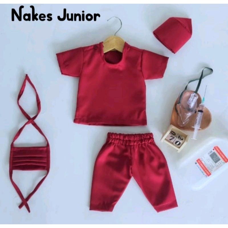 KOSTUM NAKES NEWBORN/BAYI/ANAK/BAJU KESEHATAN/KOSTUM NEWBORN/KOSTUM PHOTOSHOOT