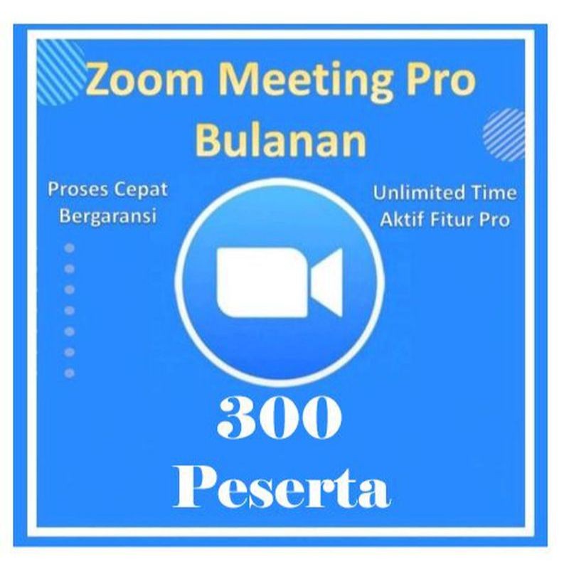 Zoom Meeting 300 Peserta 1 BULAN TERMURAH